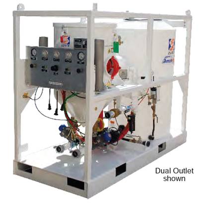 dual outlet schmidt amphiblast mist blaster