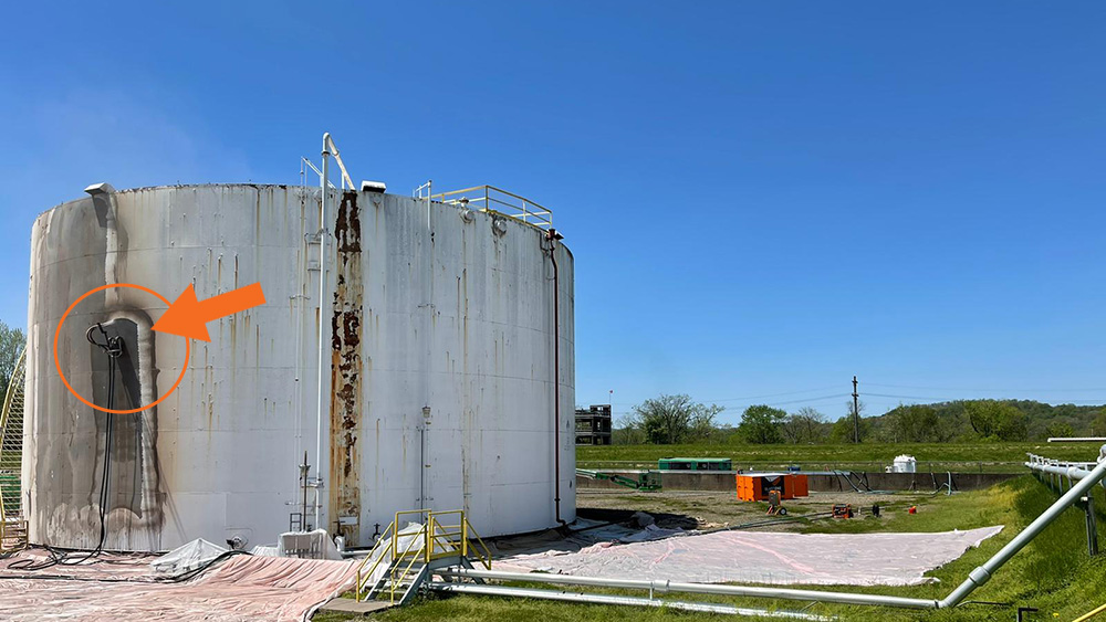 VertiDrive Tank Blasting